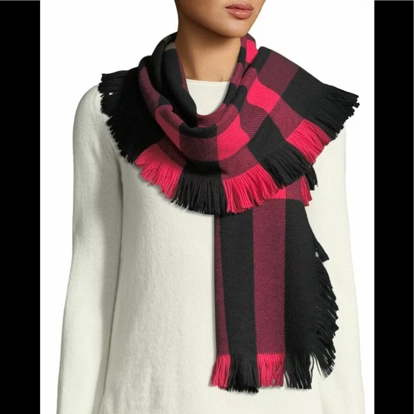 Burberry Unisex Half Mega Fashion Fringe Scarf - Picture 11 of 12